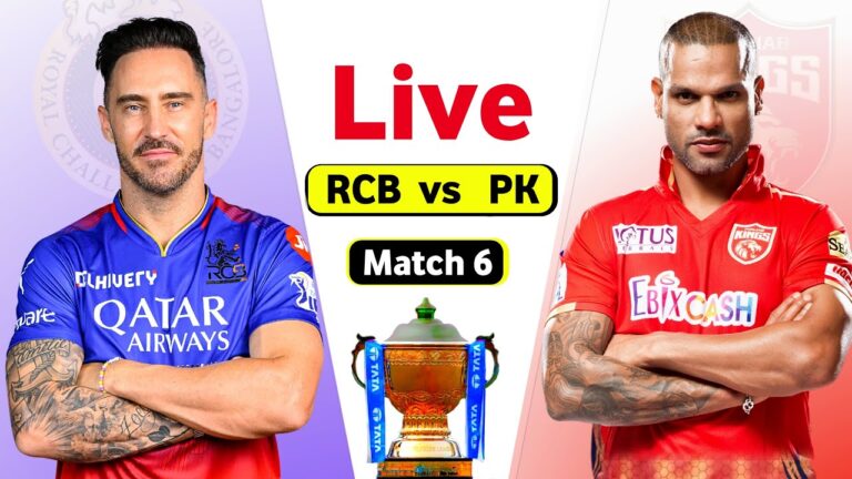 RCB vs PK Live Score IPL 2024:पंजाब किंग्स ने 177 रन का दिया टारगेट कप्तान शिखर धवन फिफ्टी बनाने चूके